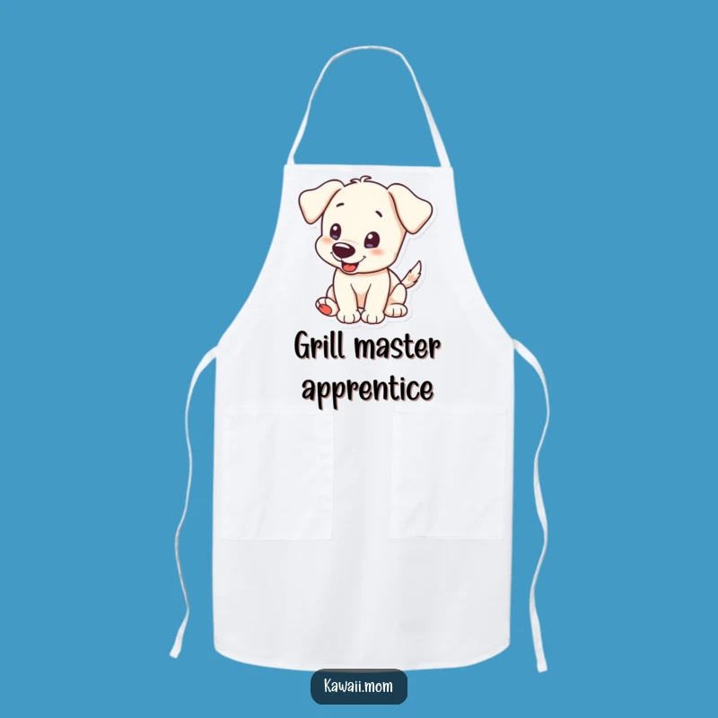 Funny Puppy Tail Wag Apron: Excitable Kitchen Wear, Perfect Humorous Gift