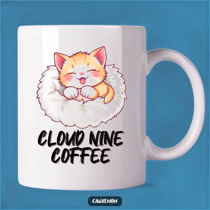 Funny Kitten Roll Mug: Delighted Character Joy, Perfect Humorous Gift