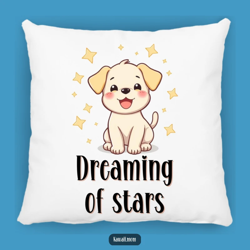 Funny Puppy Star Wag Pillow - Soft Dog Cushion for Cozy Comfort