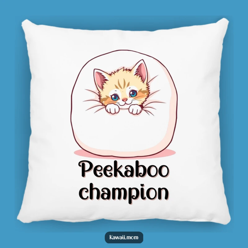 Funny Kitten Cushion Peek Pillow - Soft Cat Cushion for Cozy Cuddles