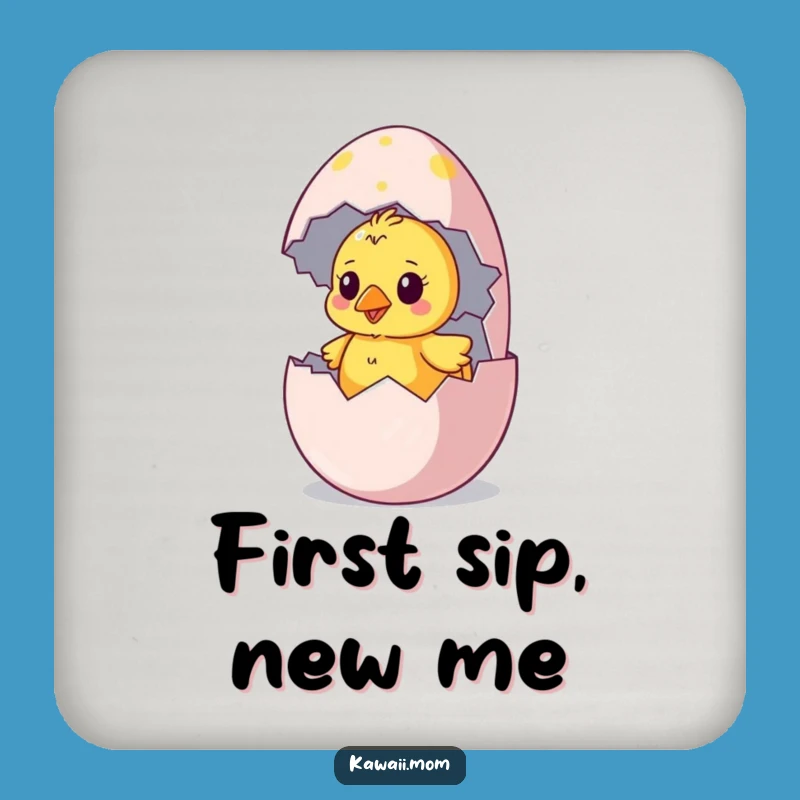 Funny Chick Hatching Coaster - Quirky Character Drink Protector for Tables