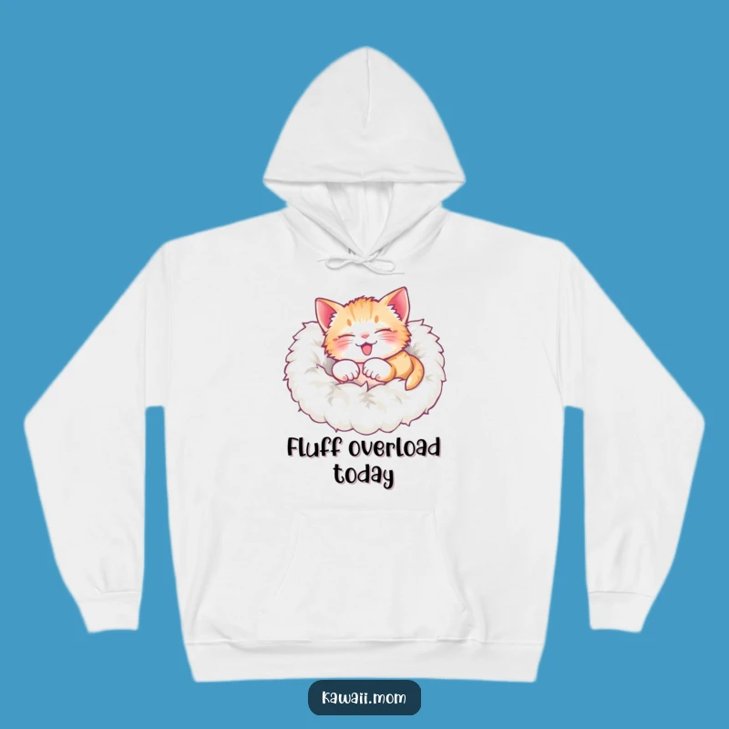 Funny Kitten Roll Hoodie: Cozy Character Comfort, Perfect Humorous Gift