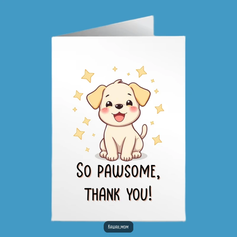 Free Printable Puppy Thank You Card: Star Wag Downloadable Gift for Thanks