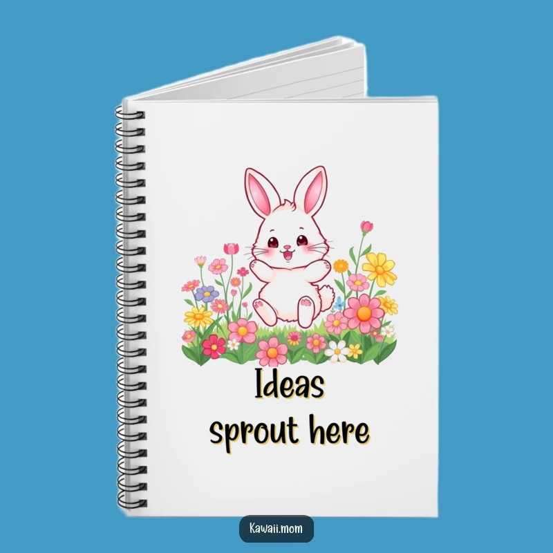 Funny Bunny Flower Hop Notebook: Joyful Character Journal, Perfect Humorous Gift
