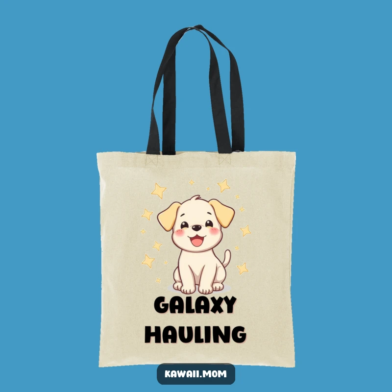 Funny Puppy Star Wag Tote Bag - Chic Dog Carryall for Everyday Adventures